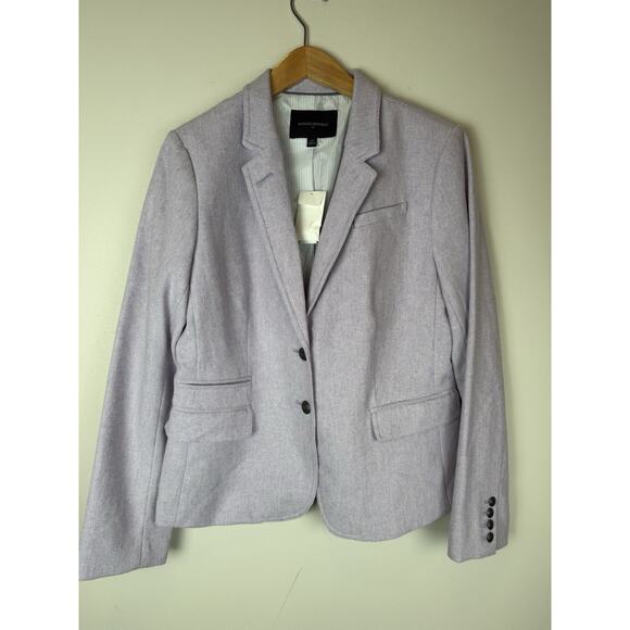 Banana Republic Wool Blend Herringbone Blazer Jacket Lilac Women’s 12 NWT - Picture 1 of 10